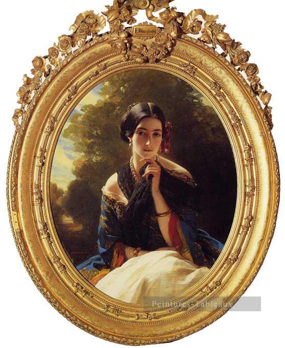 Princesse Leonilla de Sayn Wittgenstein Sayn portrait royauté Franz Xaver Winterhalter Peintures à l'huile